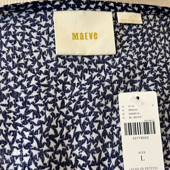 Anthropologie Maeve Print Top, Large - Picture 7 of 7